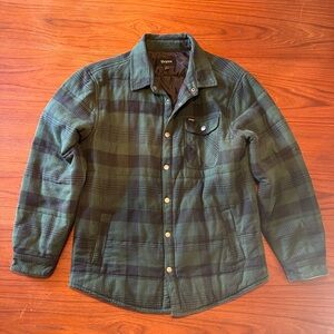 Brixton Green Plaid Shirt Jacket